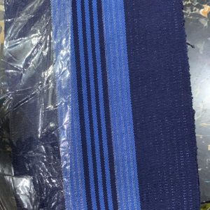 Dark-and-light-blue-stripped-aso-oke for sale in lagos