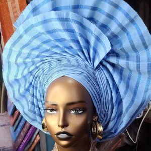 Light blue auto gele for sale