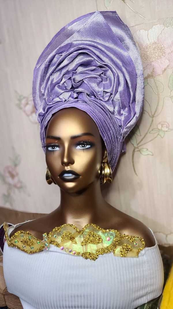 Lilac auto gele for sale in Lagos